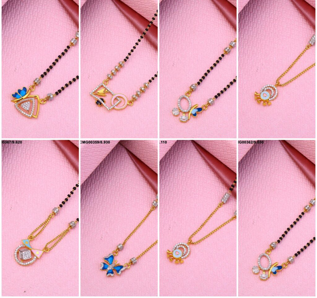 Gold Mangalsutra designs photos with price

